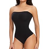 JOYSHAPER Strapless Shapewear Bodysuits for Women Tummy Control Bodysuit Thong Full Body Shaper