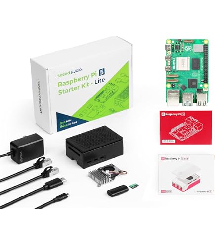 Amazon.com: Seeed Studio Raspberry Pi 5 Starter Kit - 16GB RAM