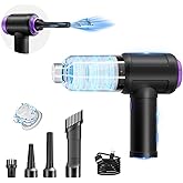 Goweto 14.5KPA Computer Keyboard Vacuum Cleaner &110000RPM Electric Air Duster 3-in-1,Replaces Canned Air,for PC Tower & Car 