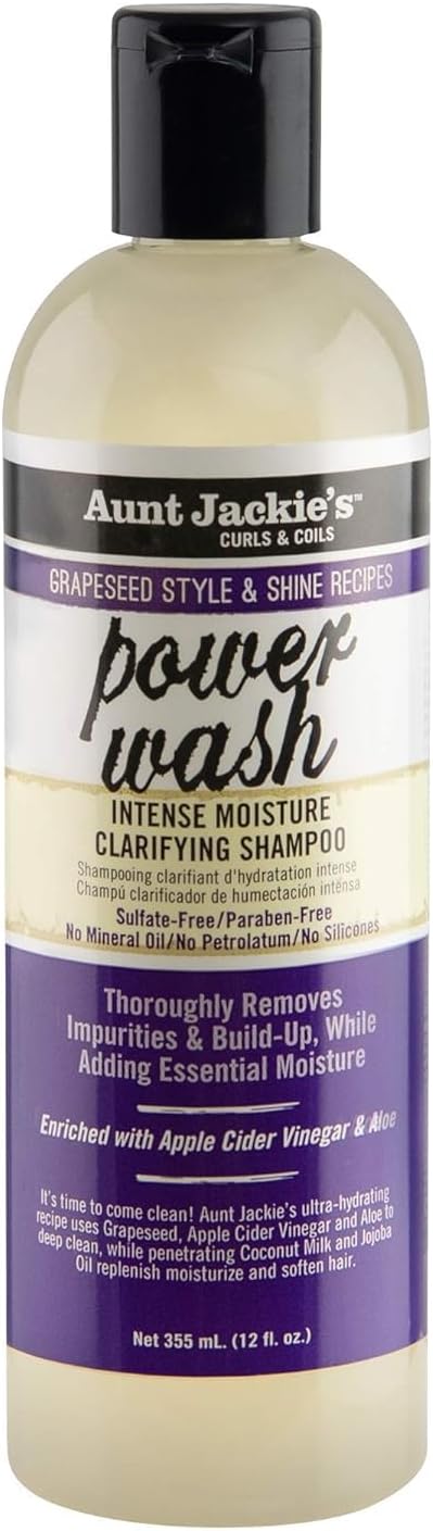 Aunt Jackie’s Grapeseed Power Wash Shampoo 12oz 355ml