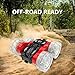 Remokids RC Cars Stunt Car Toys, Remote Control Off Road Car 4WD 1:18 Scale Double-Sided 360 Degree Rolling Spinning Tumbling Bright LED Lights for Kids Birthday Christmas