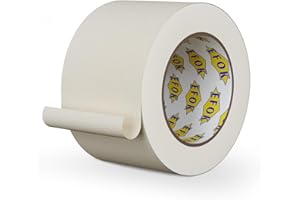 EFOK Masking Tape 3 Inch Wide, General Purpose White Painters Tapes for Drafting, Packing, Labeling, 3 Inch × 55 Yards, 1 Roll