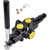 Hydraulic Log Splitter Valve 1 Spool, 25 GPM, 3500 PSI | for Small Tractors Loaders, Hydraulic Loader Valve/ Directional Control Valve/ Joystick Control Valve