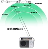 Retekess TR604 Portable Radio FM AM Battery Radio Silver view 6