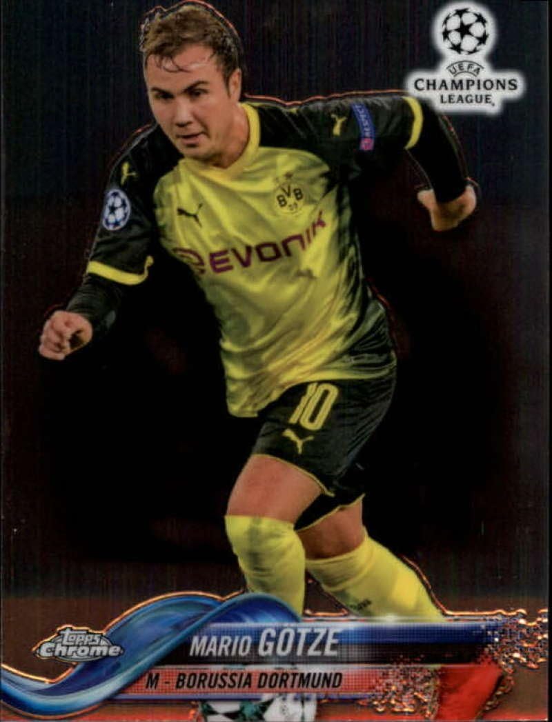 Amazon Com 2018 Topps Chrome Uefa Champions League 67 Mario Gotze Collectibles Fine Art