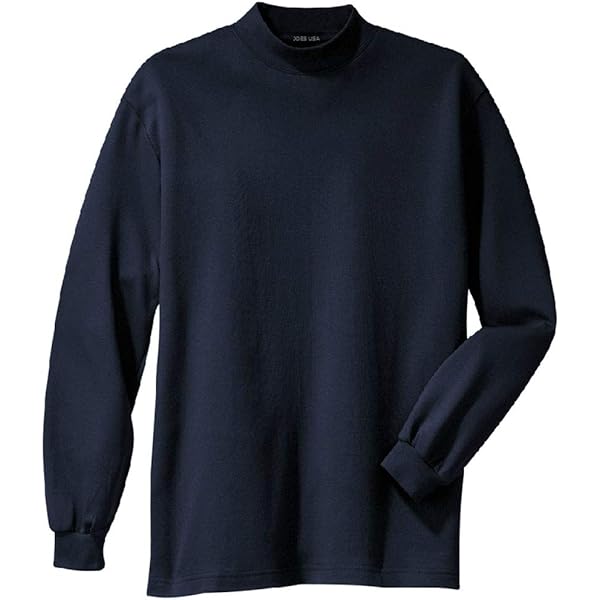 Amazon.com: Joe's USA Men's Interlock Knit Mock Turtleneck Shirt