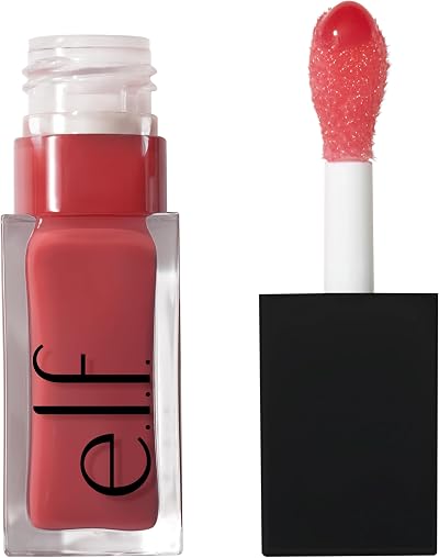 e.l.f. Glow Reviver Lip Oil Rose Envy 0.3 oz Nourishing Tinted Lip Oil