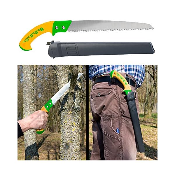 Royal Gardineer BaumsÃ¤ge: HandsÃ¤ge mit Grobzahnung & Holster, 30-cm-SÃ¤geblatt, 65Mn-Carbon-Stahl (BaumsÃ¤ge HandsÃ¤ge, SÃ¤gen, SÃ¤geblÃ¤tter) – Bild 4
