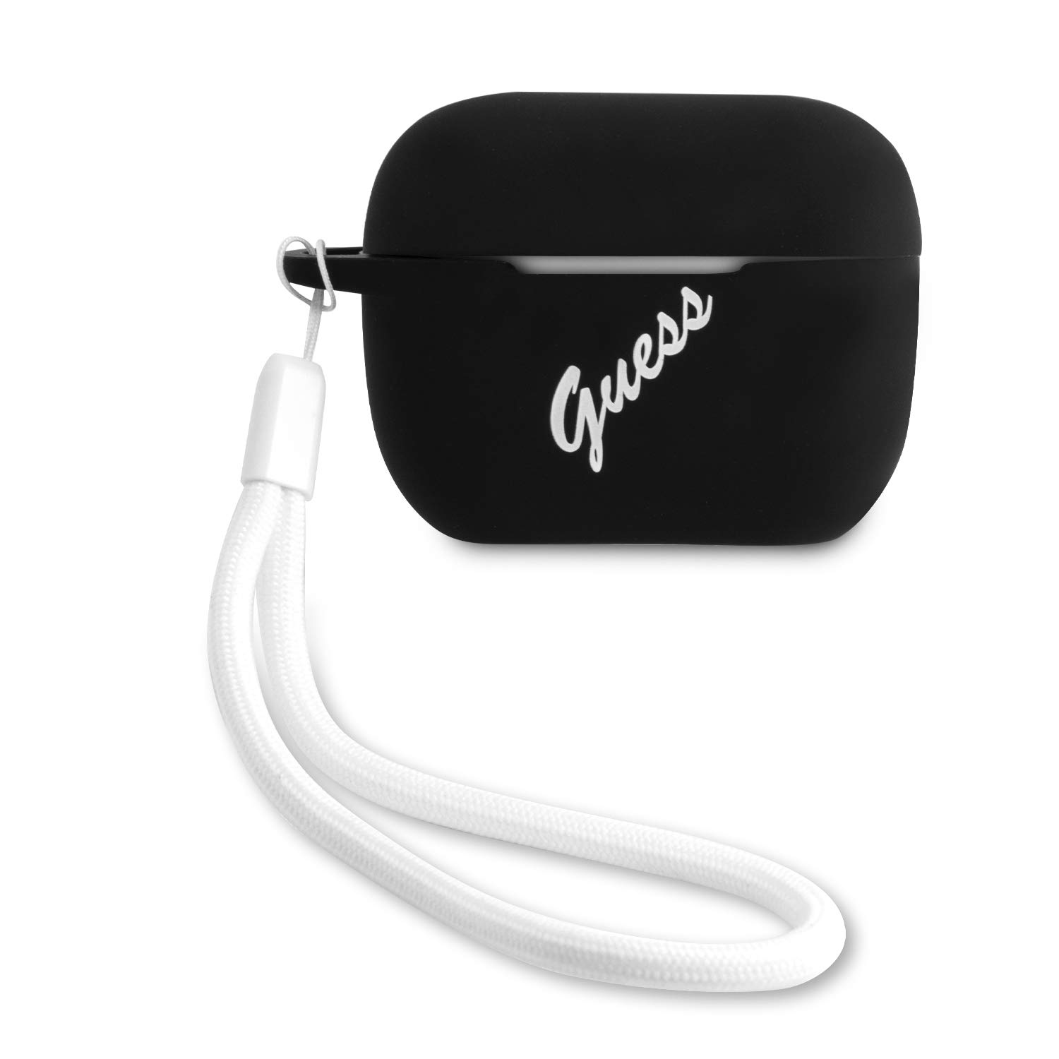 Guess Silicone Vintage Case for GUACAPLSVSBW AirPods Pro Cover Black and White