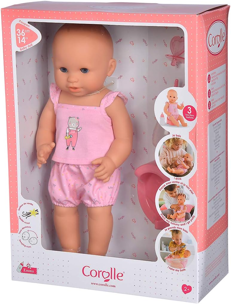 Rose Pot Et Tetine Corolle Emma Fait Pipi Poupon Poupees Et Poupons Jeux Et Jouets