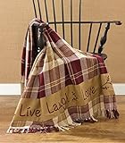 Park Designs Live Laugh Love Throw