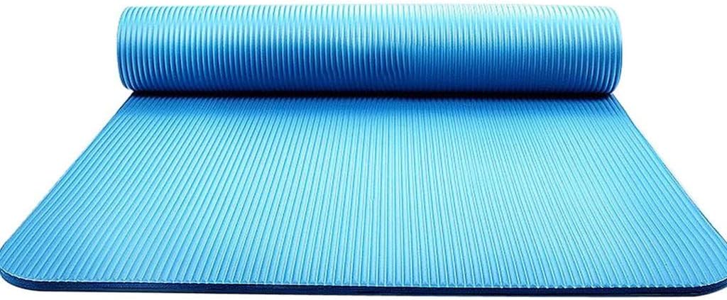 COLNER Thick Exercise Yoga Floor Mat Nbr 183 x55 x0.4cm Great for Camping Cardio Workouts Pilates Gymnastics with Carrying Strap