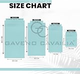 GC GAVENO CAVAILIA Fade Resistant Turquoise Bath Towels Set 2PK 700 GSM view 4