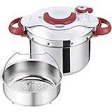 T-FAL Pressure Cooker ClipsoMinut Easy 6.0L (Ruby Red) P4620769【Japan Domestic Genuine Products】 【Ships from Japan】