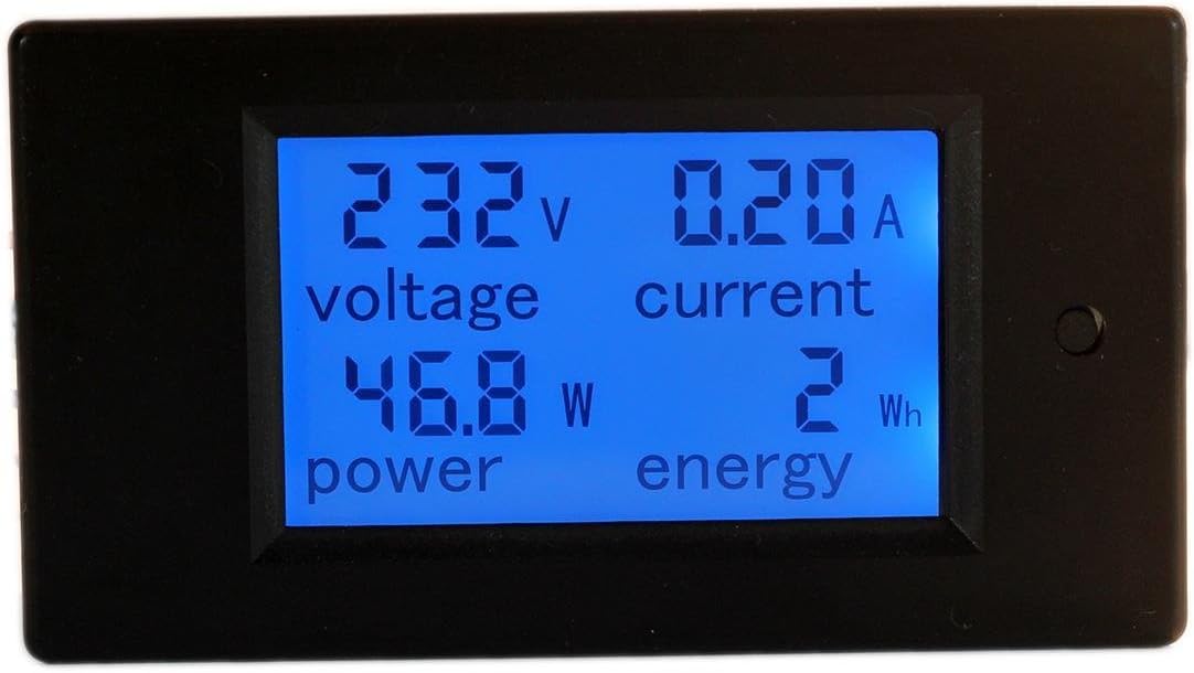 DazzelOn AC 80-260V 100A LCD Display Digital Current Voltage Power Energy Multimeter Ammeter Voltmeter Wattmeter with Current Transformer CT