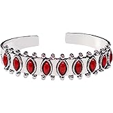 Nexoluxa Turquoise Bracelet Western Jewelry for Women Cowgirl Boho Vintage Bangle Bracelets Bohemian Gift