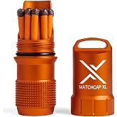 EXOTAC - MATCHCAP XL Waterproof Camping Match Kit Holder with Integrated Striker