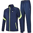 MoFiz Men's Tracksuits Set Long Sleeve Causal Full Zip Running Sports Sweatsuit For Men 2 Piece Outfits