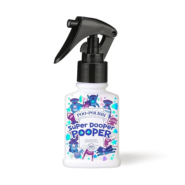 BABY-POURRI SUPER DOOPER POOPER ODOR FRESHENER SPRAY, 2 FL OZ – STRAWBERRY AND HONEYSUCKLE