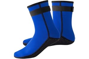 YDQUANI Wetsuit Socks 3mm Neoprene Diving Socks Thermal Anti-Slip Scuba Socks Water Booties for Swimming Water Sports