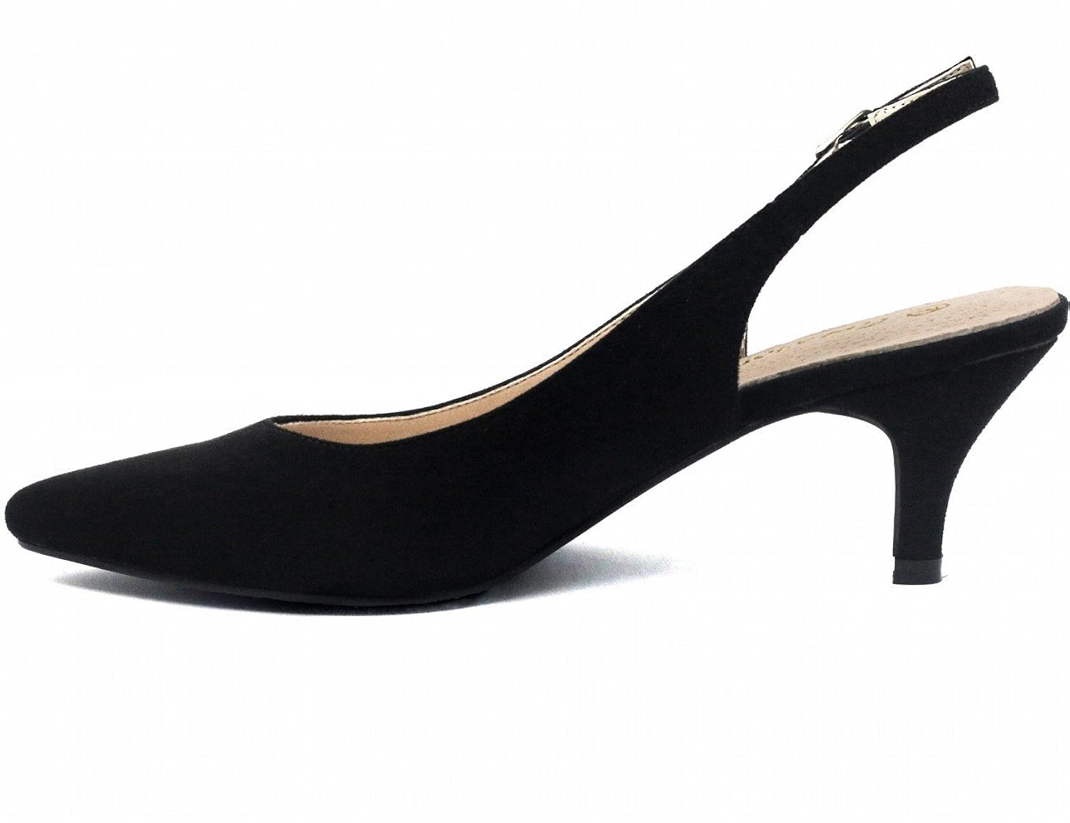 Black kitten heel slingback shoes Buy and Slay Black kitten heel slingback shoes Buy and Slay