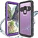 iPhone 11 Pro Max Case, Waterproof Full Body Rugged Clear Slim Case with Built-in Screen Protector Heavy Duty Shockproof Cover Dirtproof Underwater Cases for Apple iPhone 11 Pro Max (Purple Back)