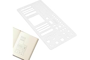 Calendar Template Ruler – Planning Guide, Measuring Tool | Schedule Stencil for Notebook Agenda Drawing, Layout Accessory, Ti