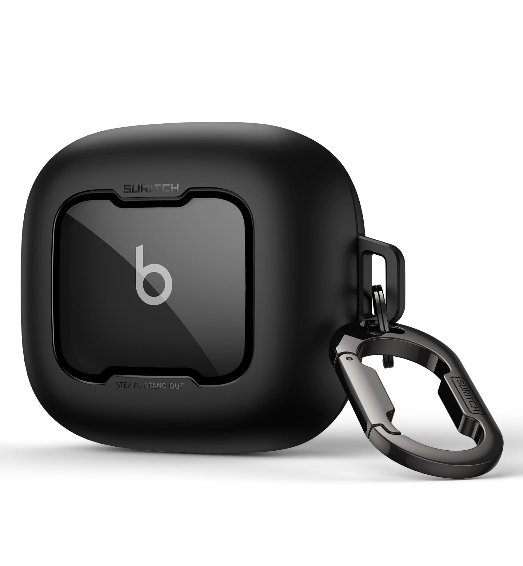 Photo 1 of SURITCH for Beats Powerbeats Pro 2 Case Cover, Magnetic Locking Cases for Beats Powerbeats Pro 2 2025, Shockproof Bumper Protective Covers with Carabiner & Keyring & Cleaner Kit, Black