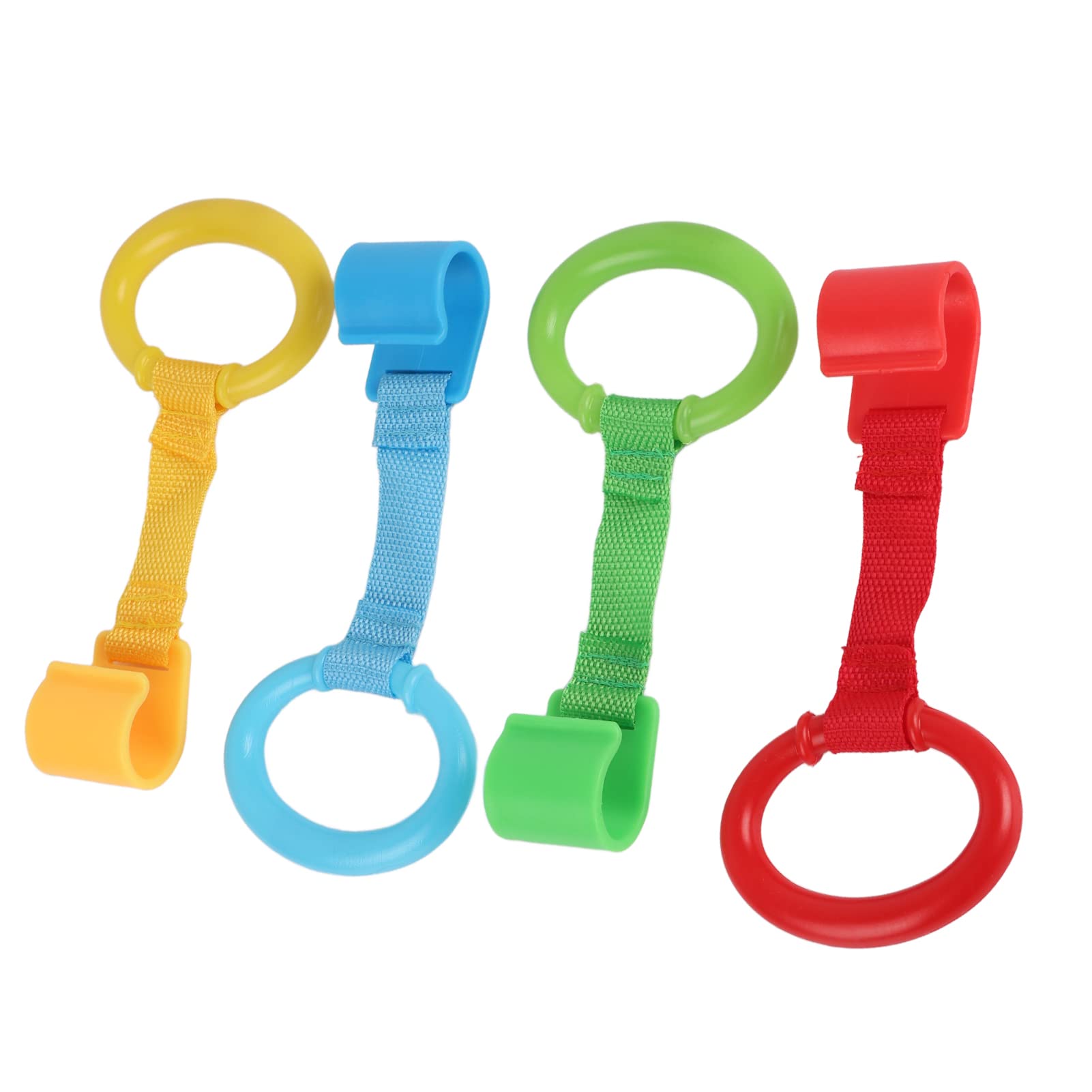 Fafeicy Baby Stand Up Rings, 4 Pack Balance Training Rings for Infants 0-18 Months, Portable ABS Plastic Standing Aid, 19x9 cm