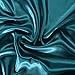 HollyHOME Silky Soft Luxury 4 Piece Deep Pocket Full Satin Sheet Set, Free Fitted Sheet Straps Included, Teal