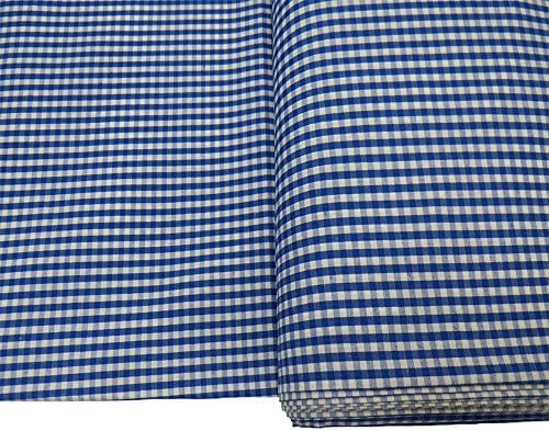 Gingham Fabric, 100% Polyester, 60 Inches Wide, 1/8 Inch Check, Over 100 Yards in Stock - 1 Yard - Multiple Colors