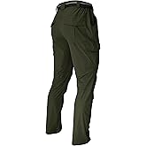 WENRONSTA Men's Hiking Work Cargo Pants Quick-Dry Lightweight Waterproof 6 Pockets Outdoor Mountain Fishing Camping Pants