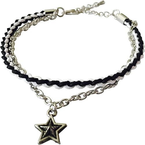 Amazon Stairs アンクレット メンズアンクレット シルバー スタートリコ ブラック サーフ レディースファッション ペア アクセサリー ブラック アンクレット 通販