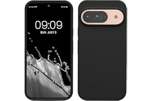 kwmobile Case Compatible with Google Pixel 9 / Pixel 9 Pro Case - TPU Silicone Phone Cover with Soft Finish - Black Matte