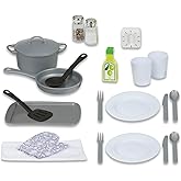 Melissa & Doug 22-Piece Play Kitchen Accessories Set - Utensils, Pot, Pans, and MoreKids Kitchen Accessory Toys for Ages 3+