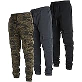 Ultra Performance 3 Pack Mens Open Bottom Sweatpants with Pockets, Casual Sweatpants for Men