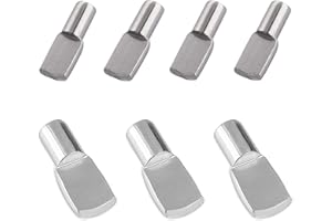 DELATANUS 1/4 Inch & 5MM Shelf Pegs,2 Sizes Shelf Support Pins Holders for Shelves,Cabinets,Wodrob,Furnitures - 56Pcs