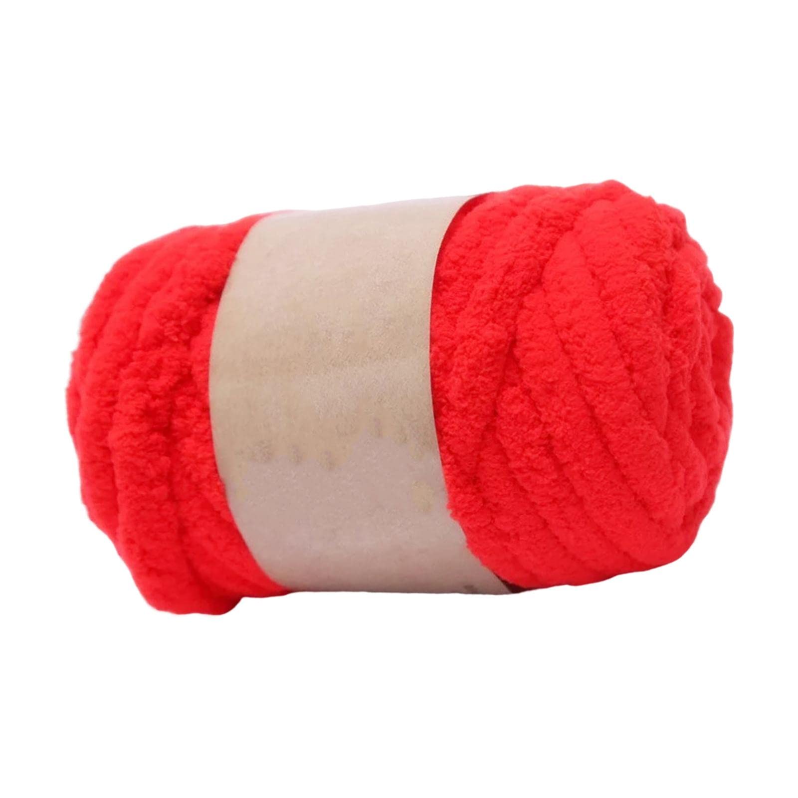 MagiDeal Thick Chunky Yarn Arm Knit Jumbo Bulky Yarn for Craft Knitted Blanket Pet Bed Sweaters, Red