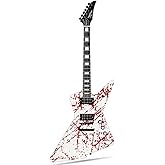WestCreek Revenge Solid Body Electric Guitar, Heavy Metal Guitar | Right Handed, Heavy Metal Pickups, Rounded End Jumbo Frets, Bone nut, Rosewood Fretboard, Mahogany Body (Scratch)