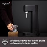 Mysoda Woody Sparkling Water Maker 1L Bottle Renewable Wood Composite Black view 6