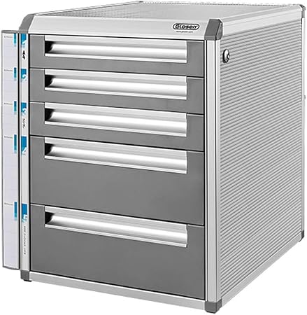 Lw Magazine Rack File Cabinet Aluminum Alloy Storage Drawers Desk Storage Box Organizer Lockable Filing Cabinet A4 Box For Office Amazon Co Uk Kitchen Home