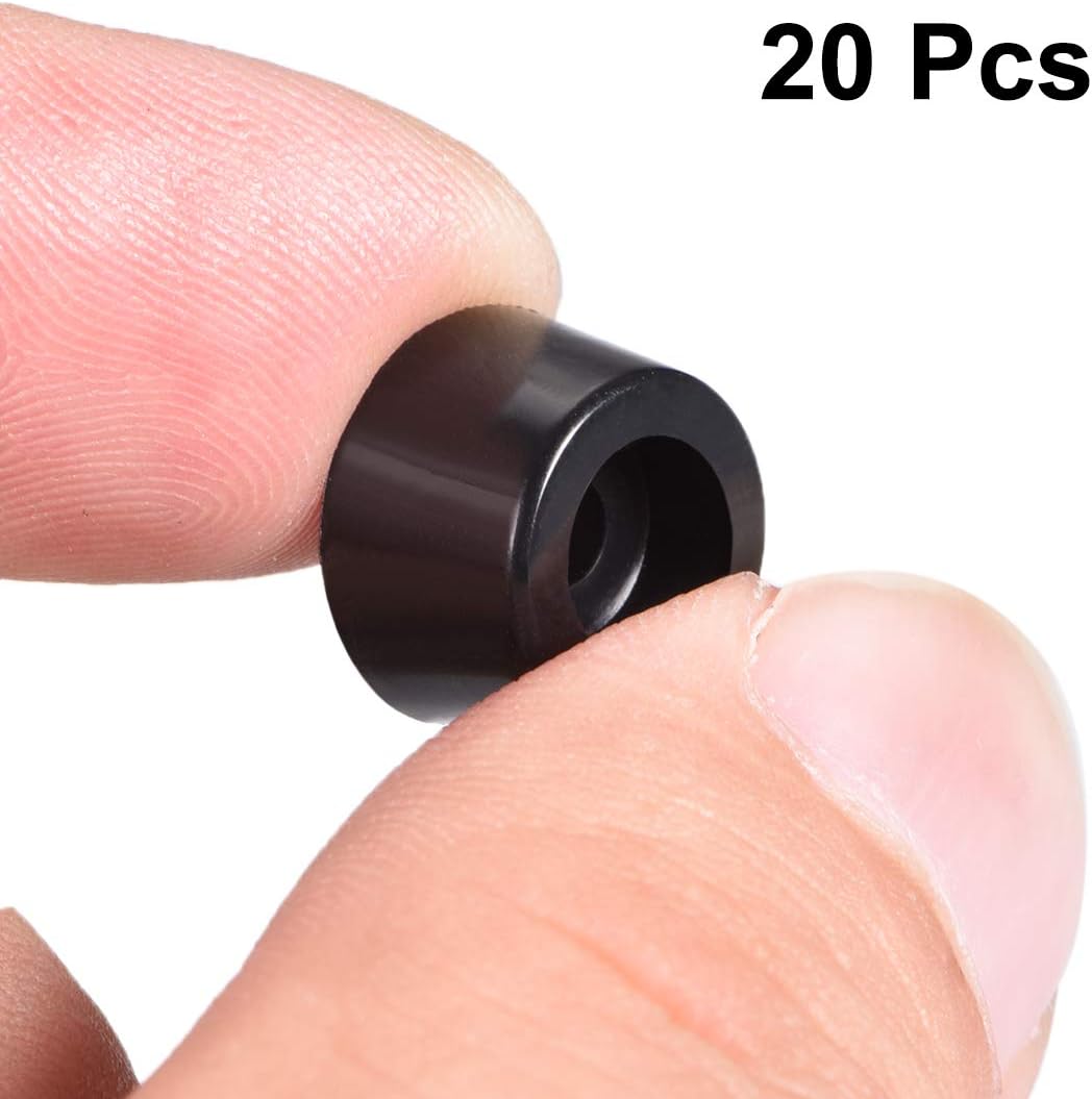 sourcing map D14 x 11 x H9mm Black Color Rubber Feet Anti Vibration Isolator Absorber Base Foot Pads, 20pcs - Image 4