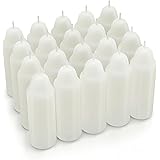 12-Hour White Candles Compatible with Candle Lanterns, Long-Burning Candles for Outdoor, Camping, Emergency, Survival Emergen