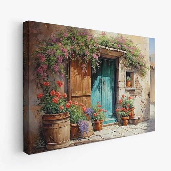 Amazon.com: CanvasWis Tuscany Door Canvas Wall Art, Perfect