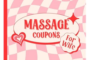 Massage Coupons For Wife: Cute Love Coupon Book For Her | 52 Vouchers | Romantic Valentines Day Anniversary Birthday Gift For