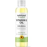 Nutricost Essentials Vitamin E Oil (8 Ounces / 230,000 IU) | Vitamin E Oil for Skin, Hair, and Nails