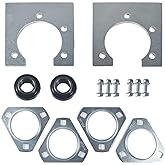 Go-Kart 1" Live Axle Bearing Kit with 3 Hole Flangettes Mount Hangers | For Go Kart Mini Bike Manco Murray Yef Dog for Drift Trike Off Road ATV Minibike DIY Go Cart Parts