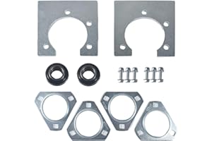 GUCIDDAK Go-Kart 1" Live Axle Bearing Kit with 3 Hole Flangettes Mount Hangers,for Go Kart Mini Bike Manco Murray Yef Dog for Drift Trike Off Road ATV Minibike DIY Go Cart Parts