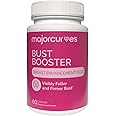 Major Curves Bust Booster Breast Enhancement Pills – Natural Supplement for Breast Growth, Firmness, Fuller Shape, Curvier Bust, Rounder Cleavage, Volume Boost – Made in USA