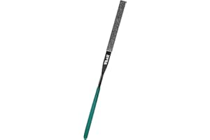 Teak Tuning PRO Diamond Encrusted Needle Fingerboard File - Logo Engraved with Rubber Handle - 5.5" Length - Great for Grip Tape & Gear Smoothing & Sculpting